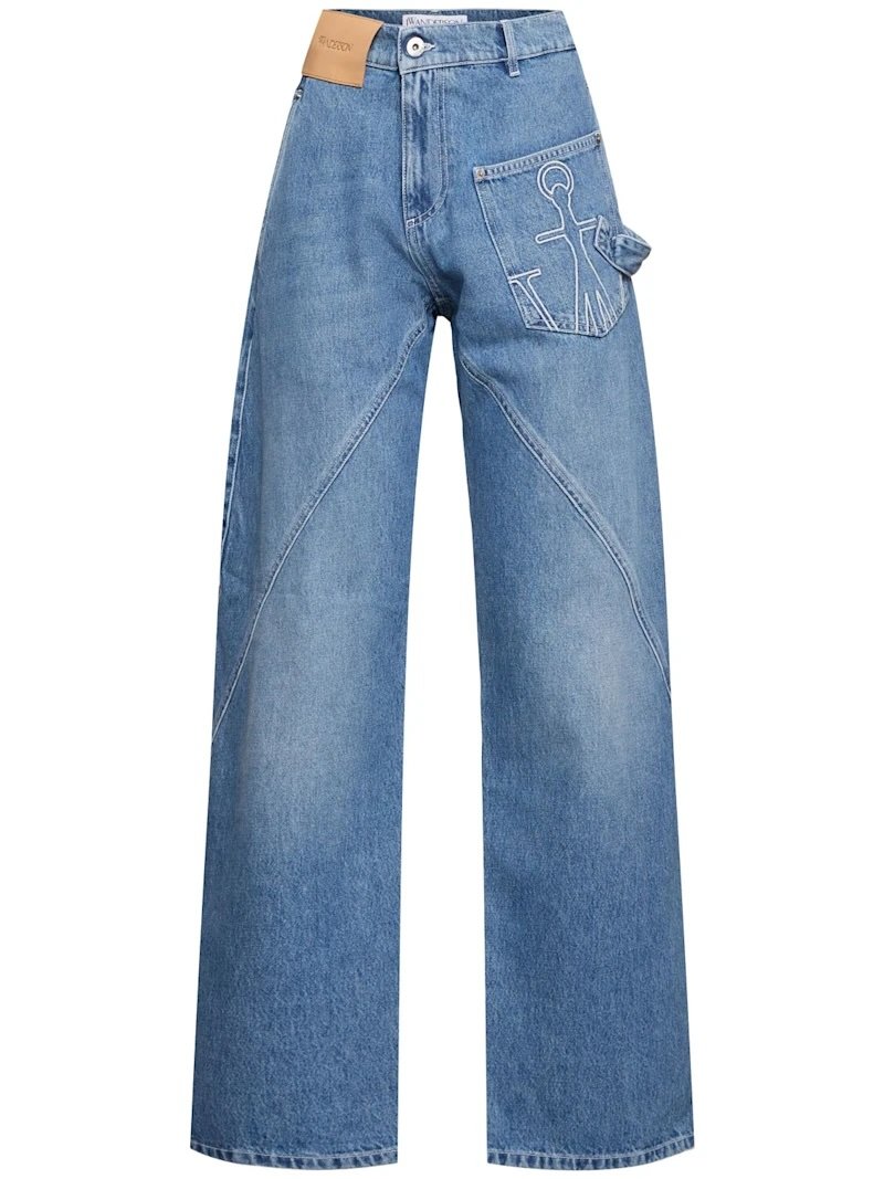 High-waisted twisted boyfriend jeans JW ANDERSON
