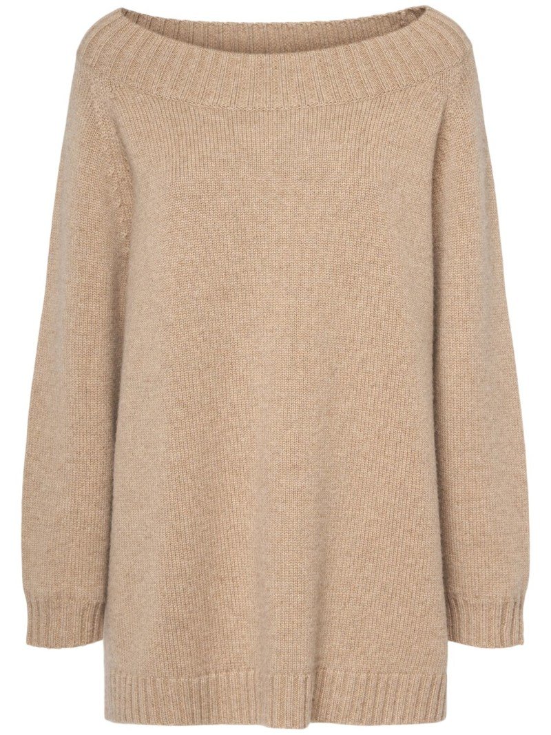 Bardot collar brown sweater Max Mara