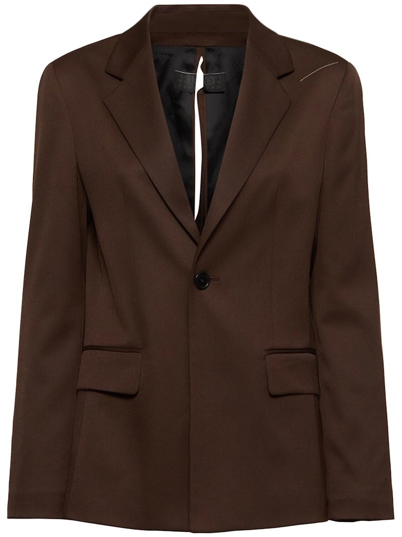 Open brown blazer MM6 Maison Margiela