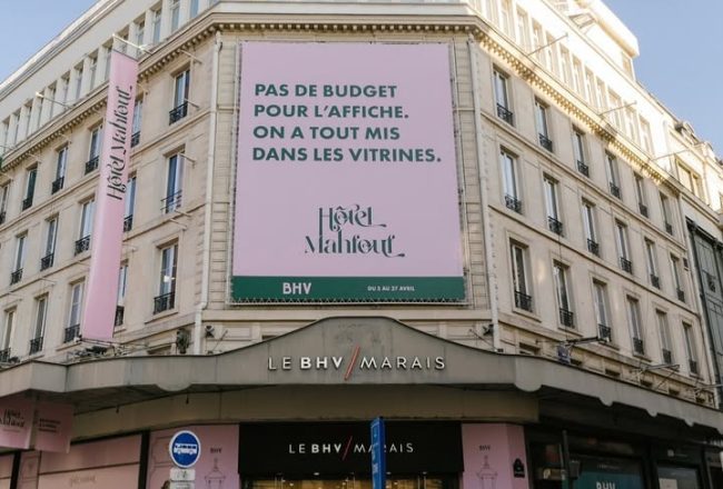 Pop-up Hôtel Mahfouf du BHV Léna Situation