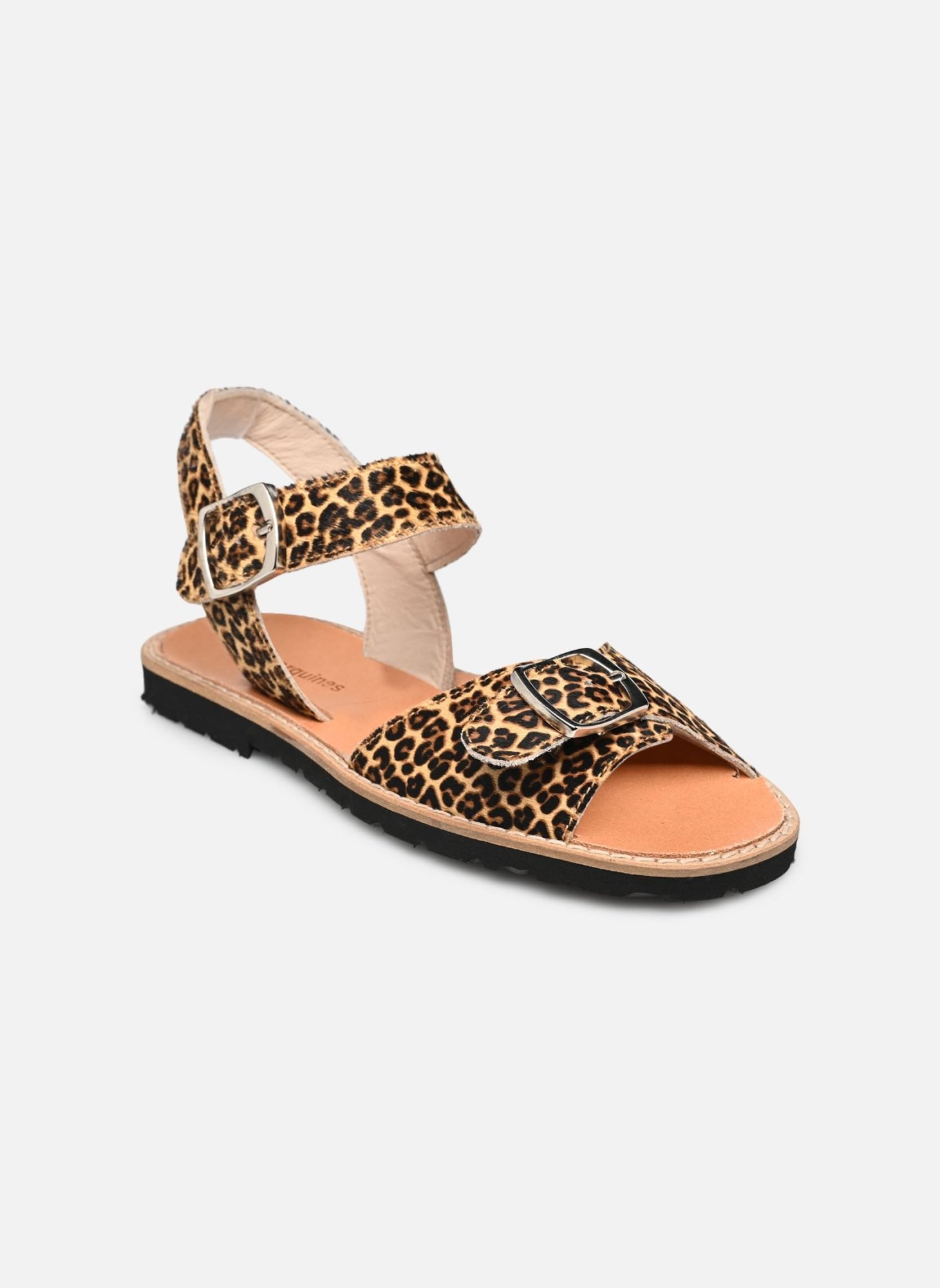 The Minorcan Avarcas: the sandals of island life 6 Avarcas Minorquines model with straps and leopard pattern