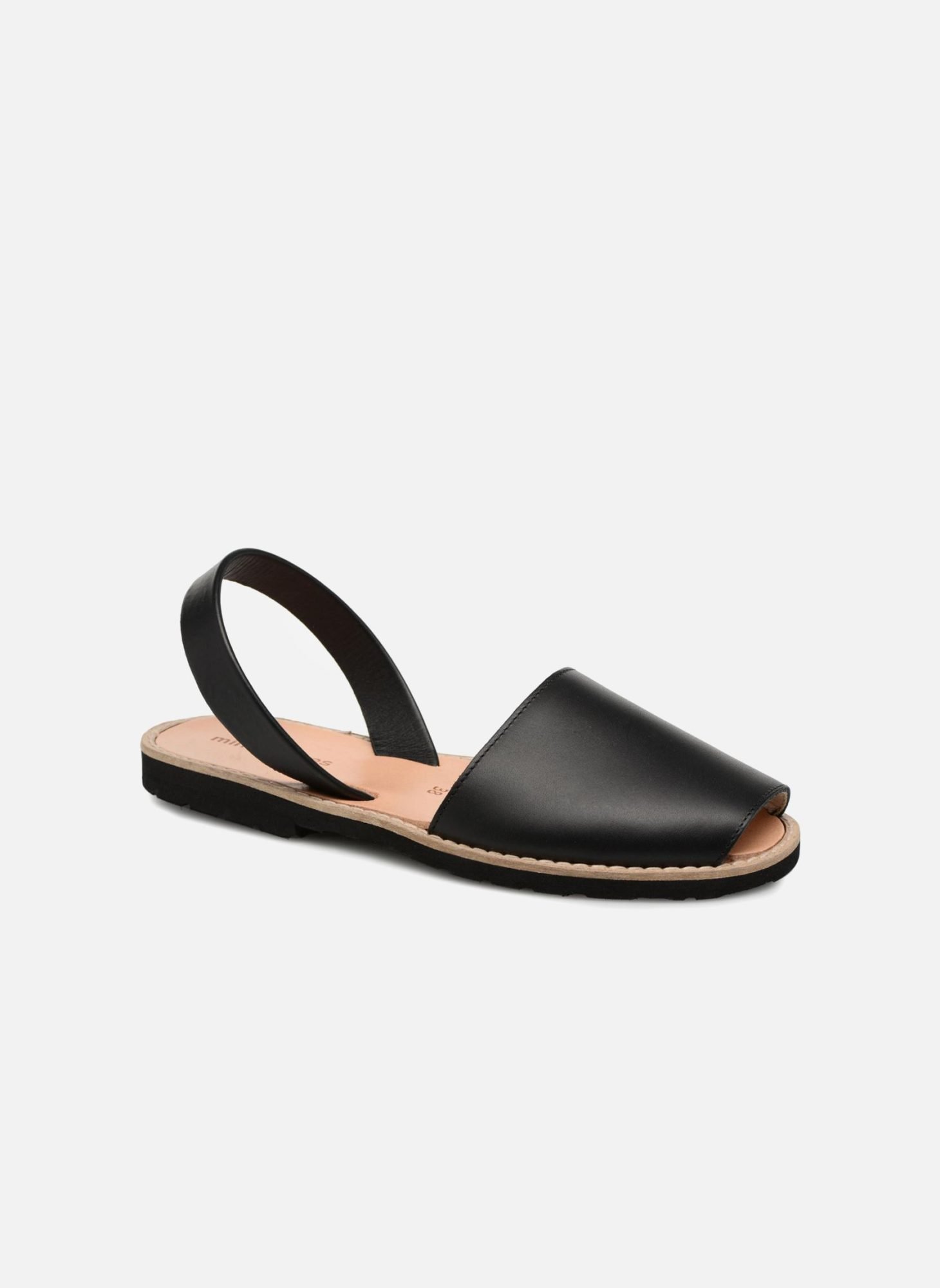 The Minorcan Avarcas: the sandals of island life 2 Black leather Avarcas Minorquines sandals