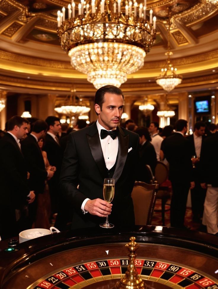 Refined tradition the reimagined black tie After dark the menswear codes of a casino night Modalova