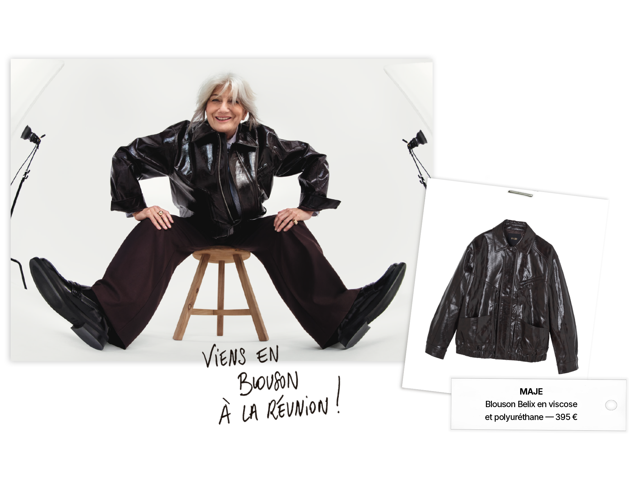 Sophie Fontanel at Galeries Lafayette: the fashion comeback we dreamed of, from September 5 to October 16, 2025 6 Maje Sophie Fontanel