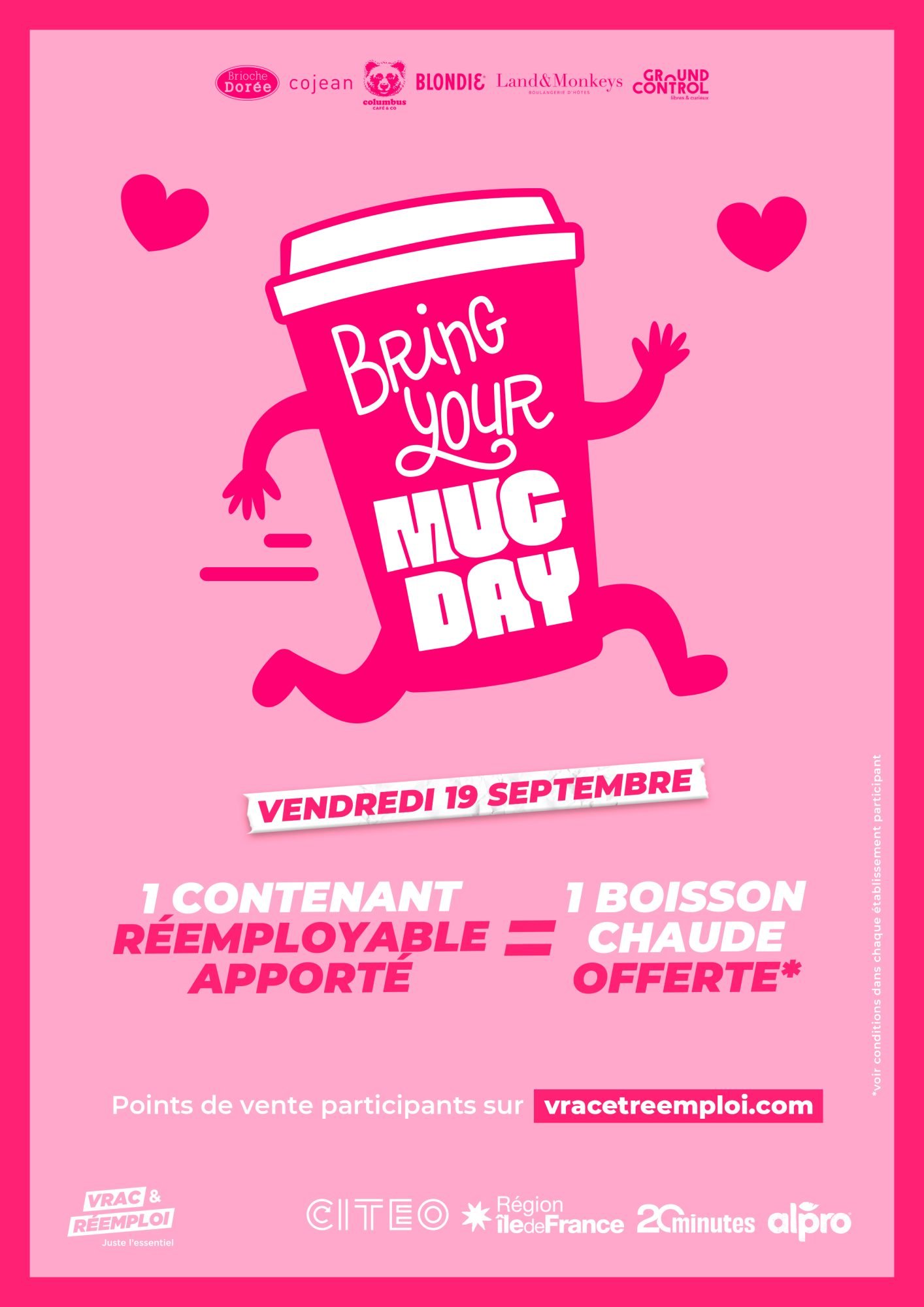 affiche bring your mug day cafe grauit 2025