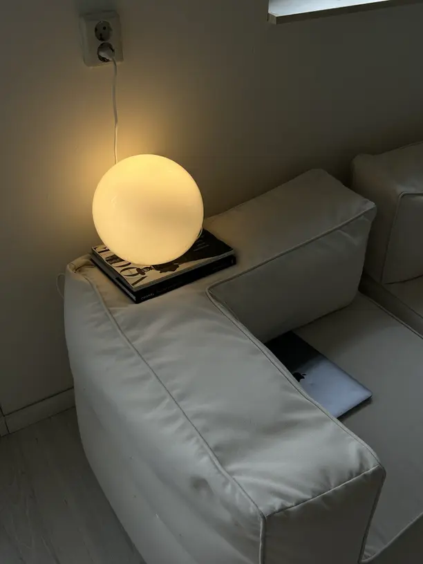 Round IKEA lamp