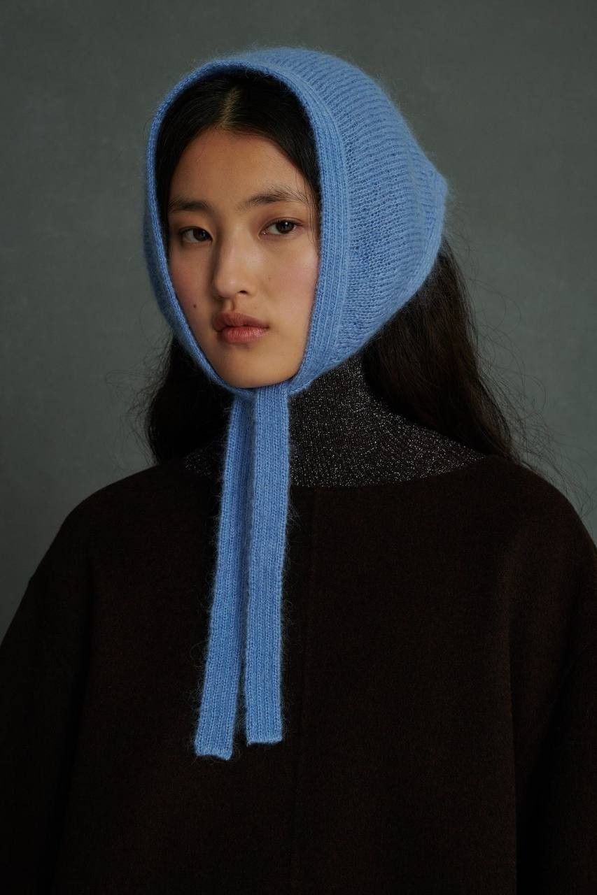 Crochet hide hood scarf