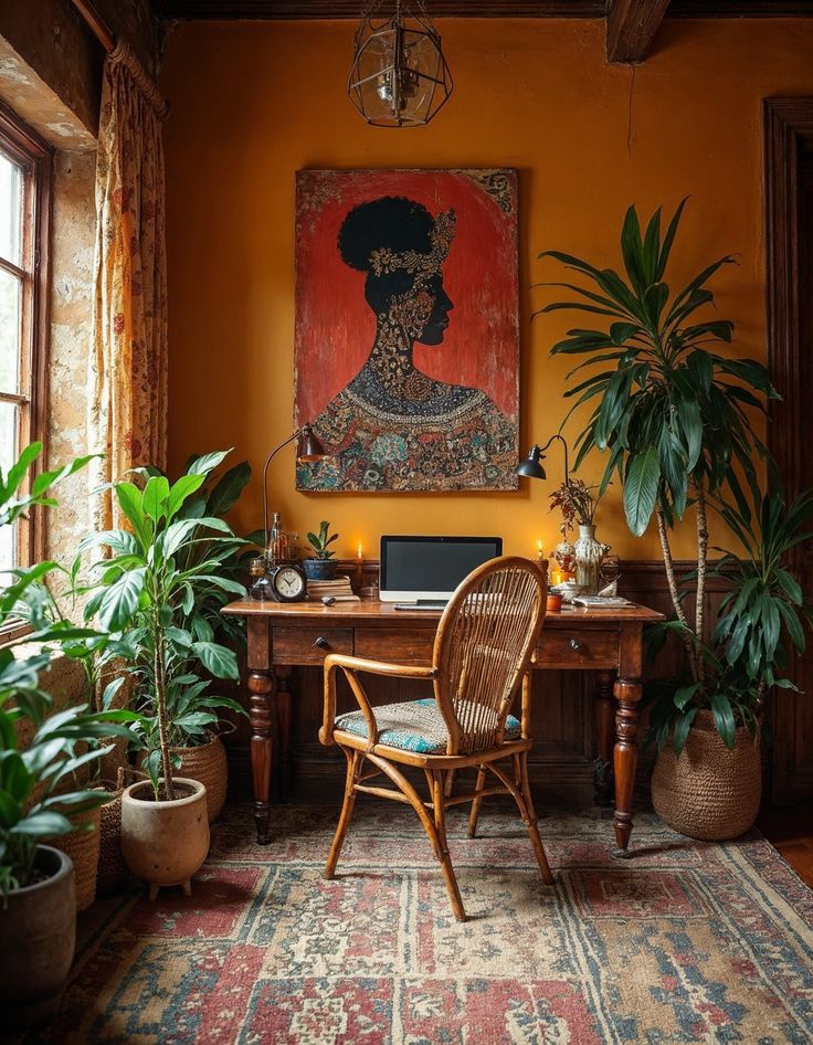 Afrohemian interior décor trend 2026