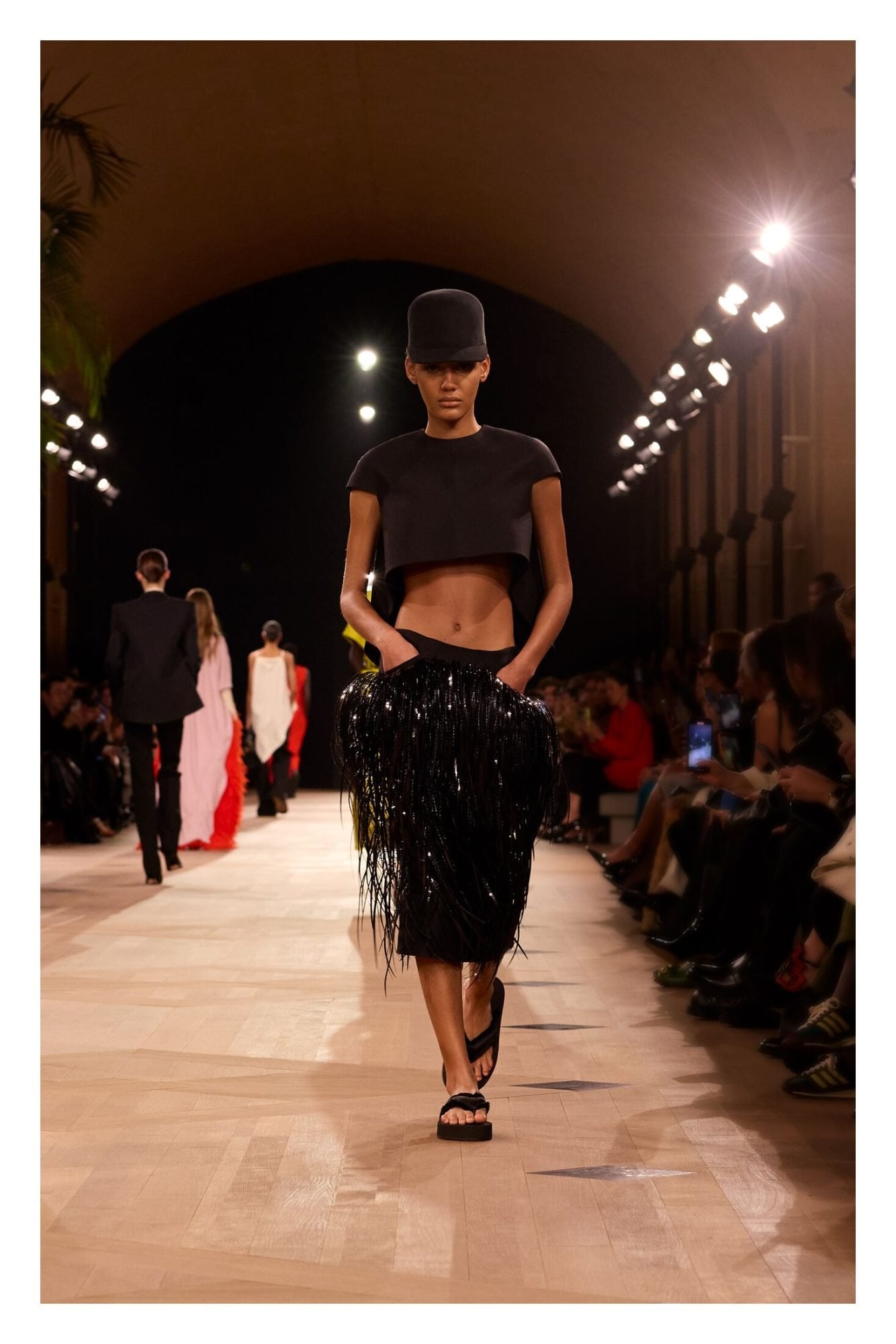 Trendy fringe skirt Spring 2026 Balenciaga