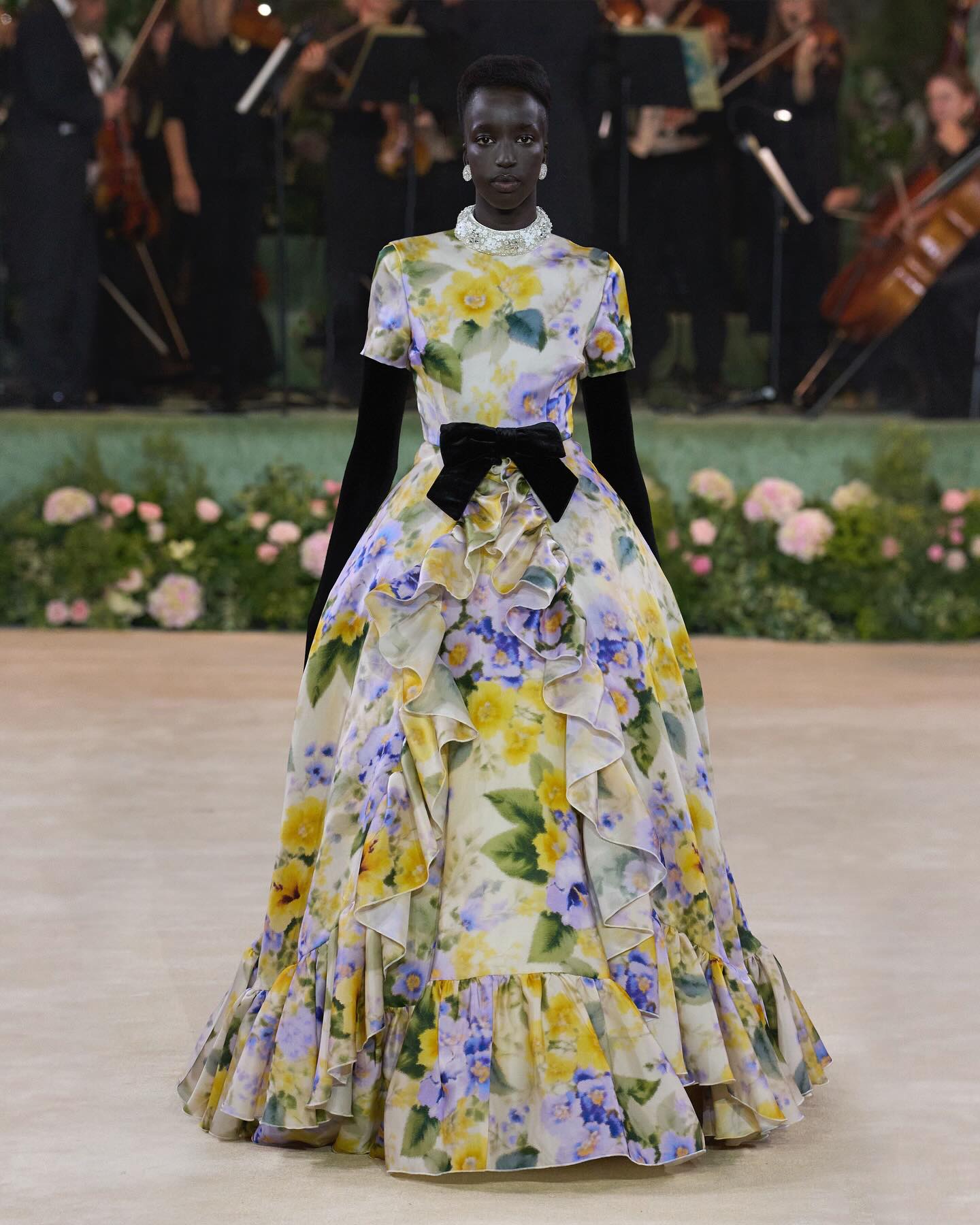 Floral pattern dress SS26