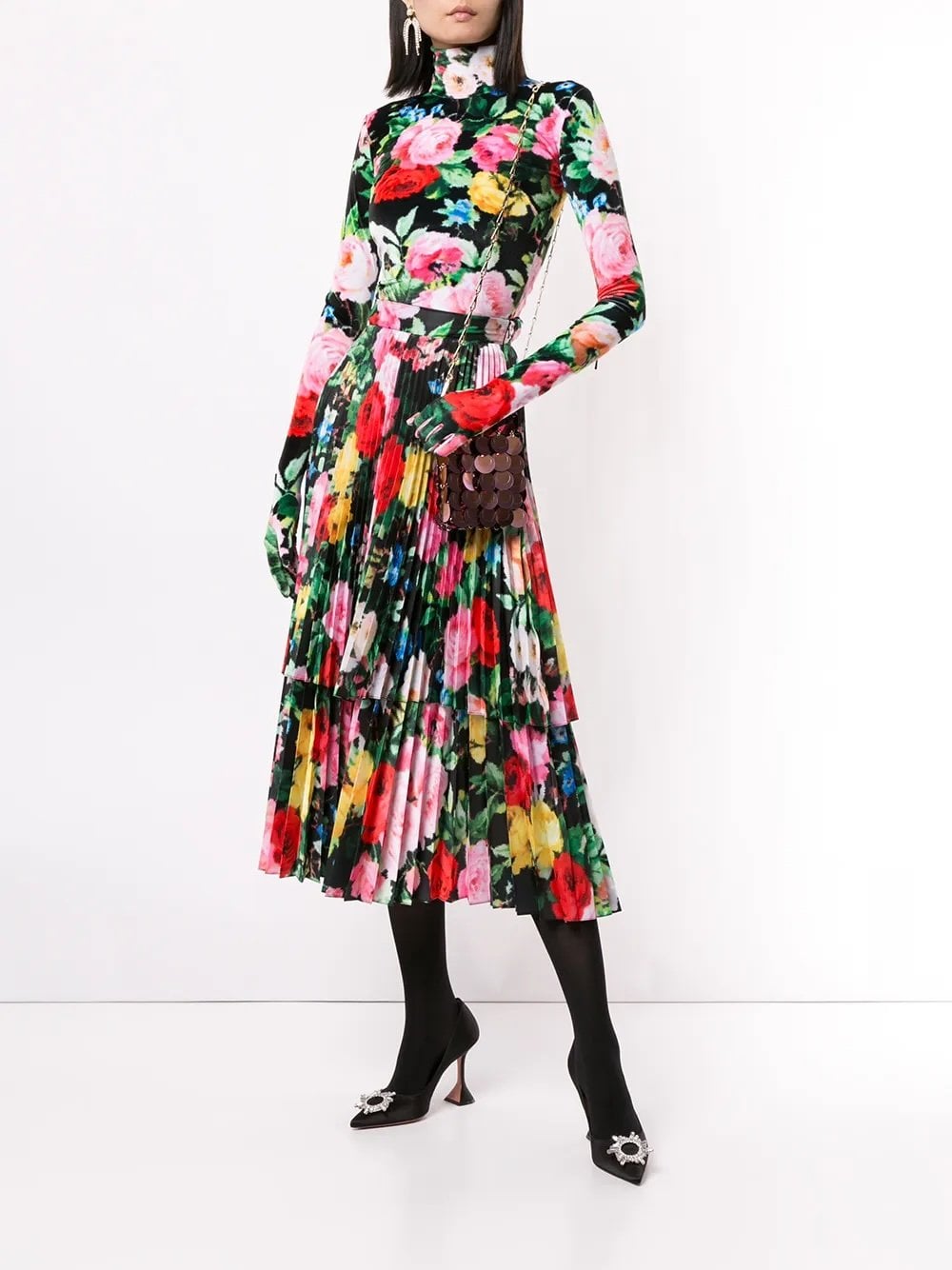 Richard Quinn mid-length floral dress
