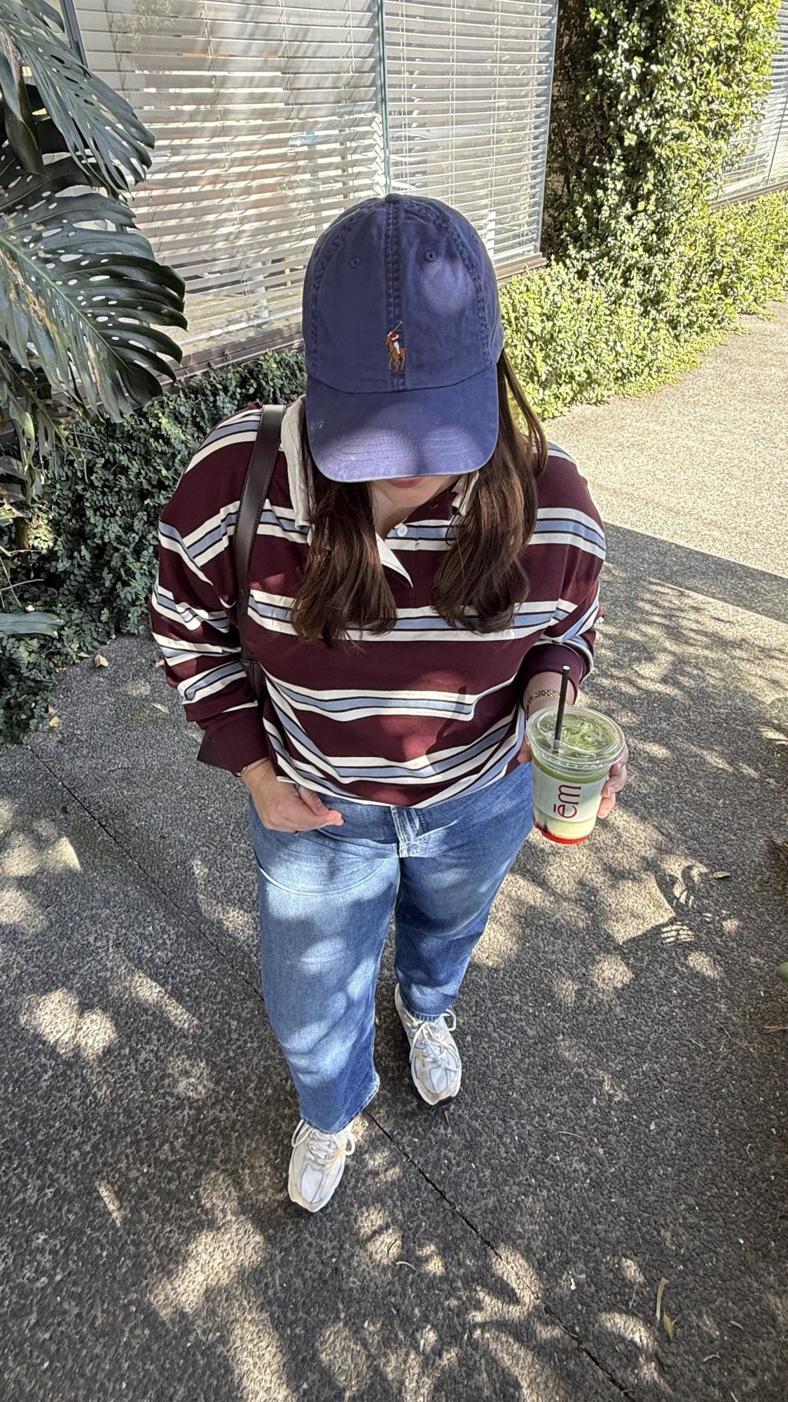 Trendy striped polo