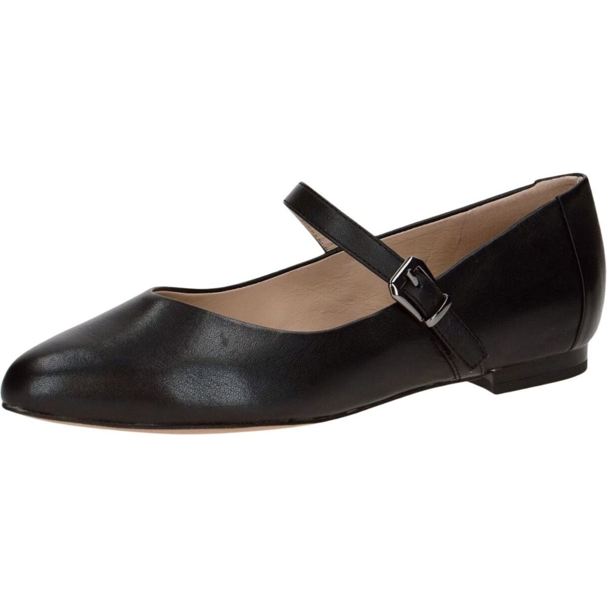 Black ballet flats with straps