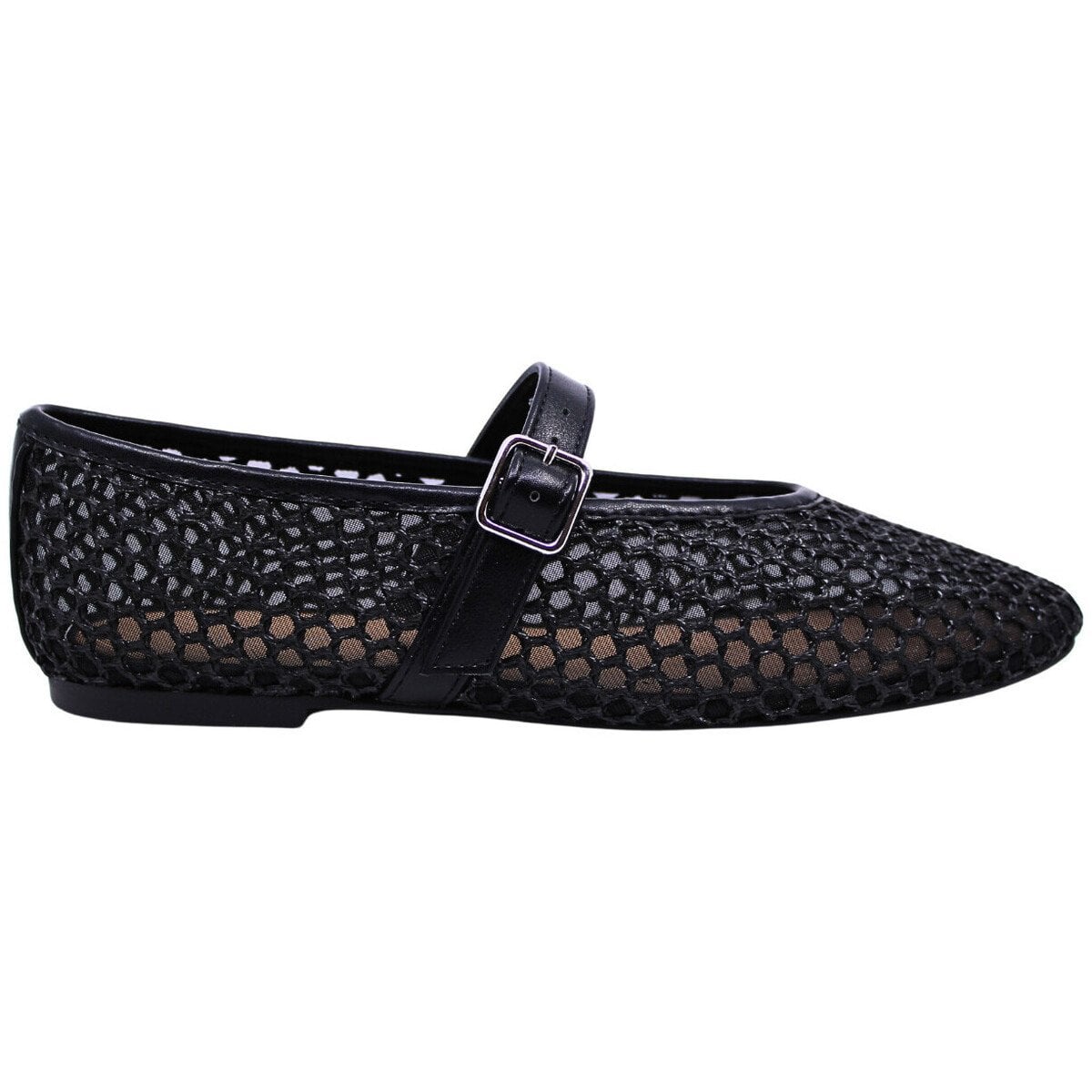 Black mesh ballet flats Inuovo