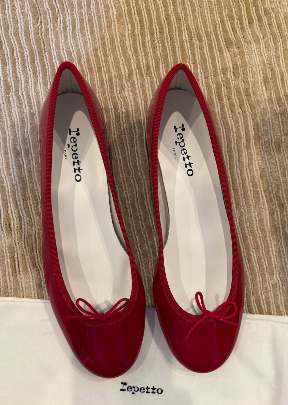 Red Repetto ballet flats
