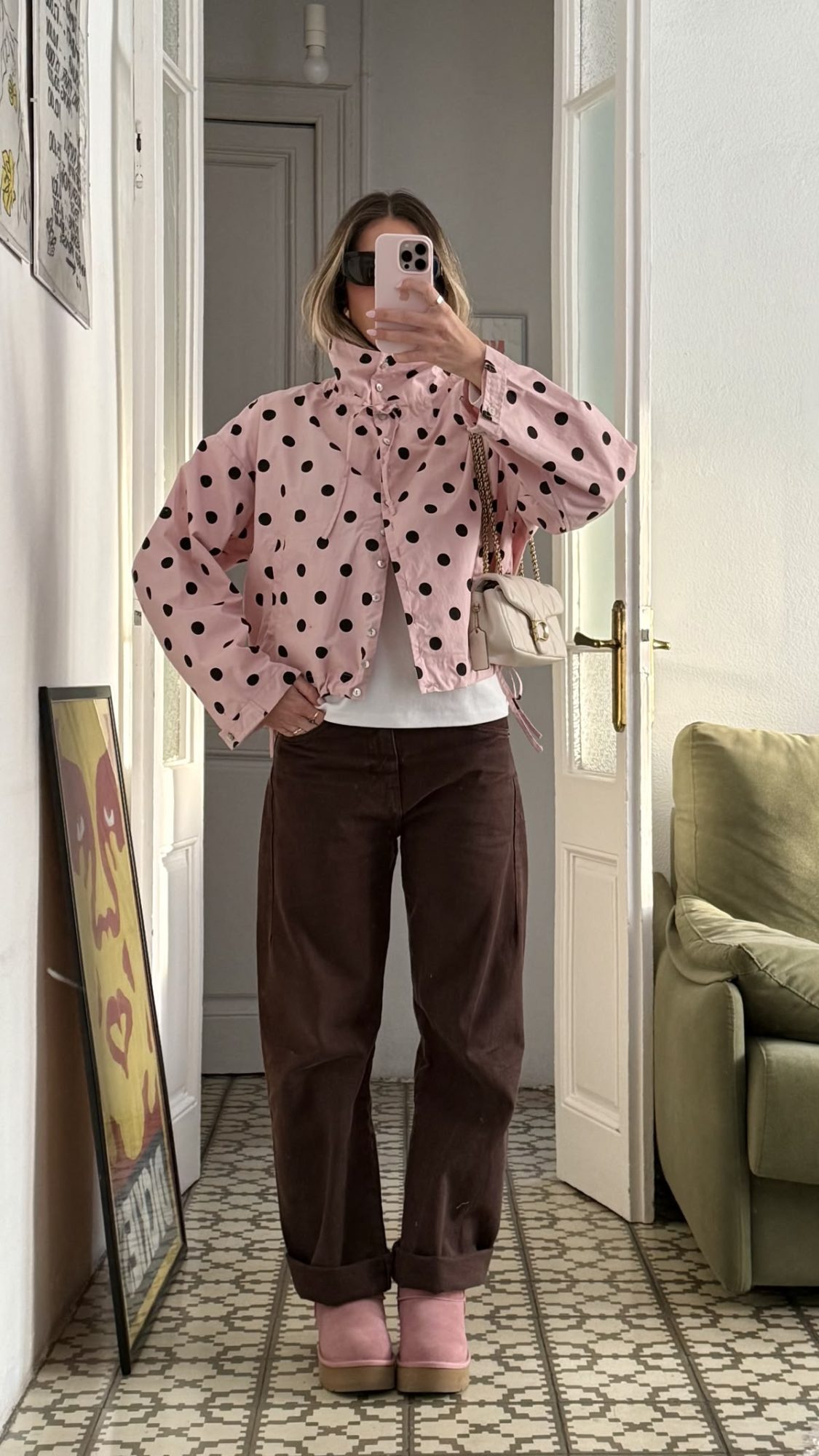 The polka dot print is back like never before! 28 Pink polka dot kway