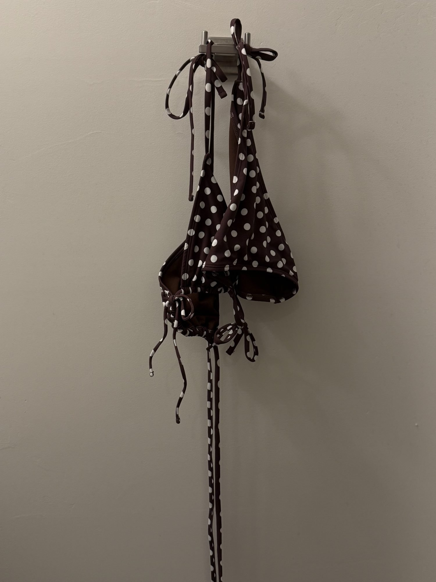 The polka dot print is back like never before! 36 White polka dot bikini