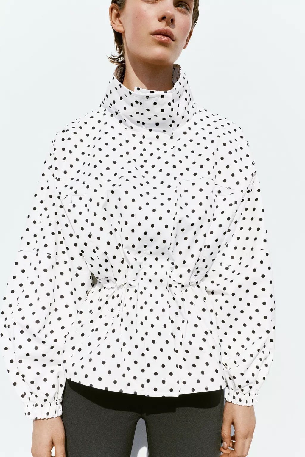 The polka dot print is back like never before! 31 Collared polka dot jacket by Pull & Bear