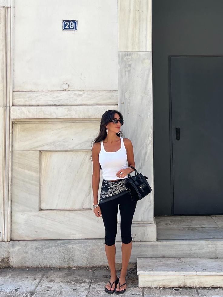 The Elegant Return of Capri Pants 12 Summer outfit with capri pants