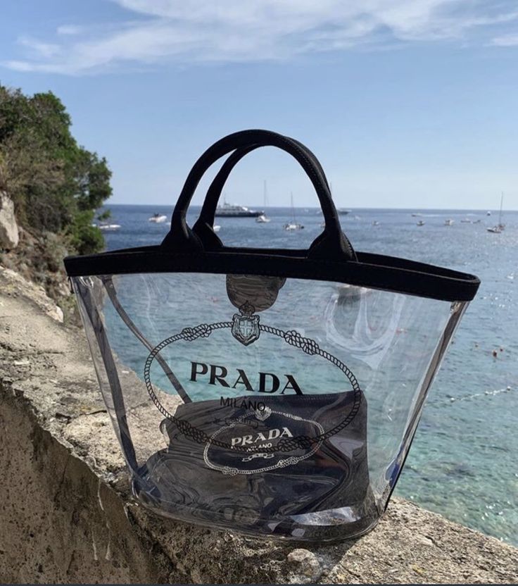 Transparent Prada basket