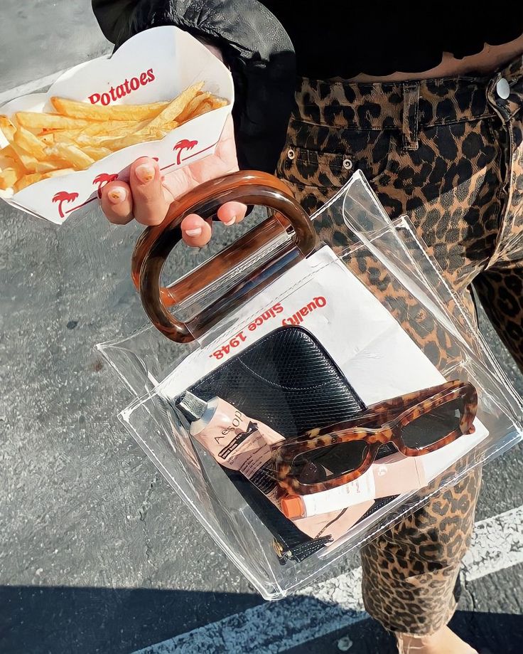 Transparent handbag