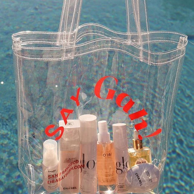 Transparent tote bag