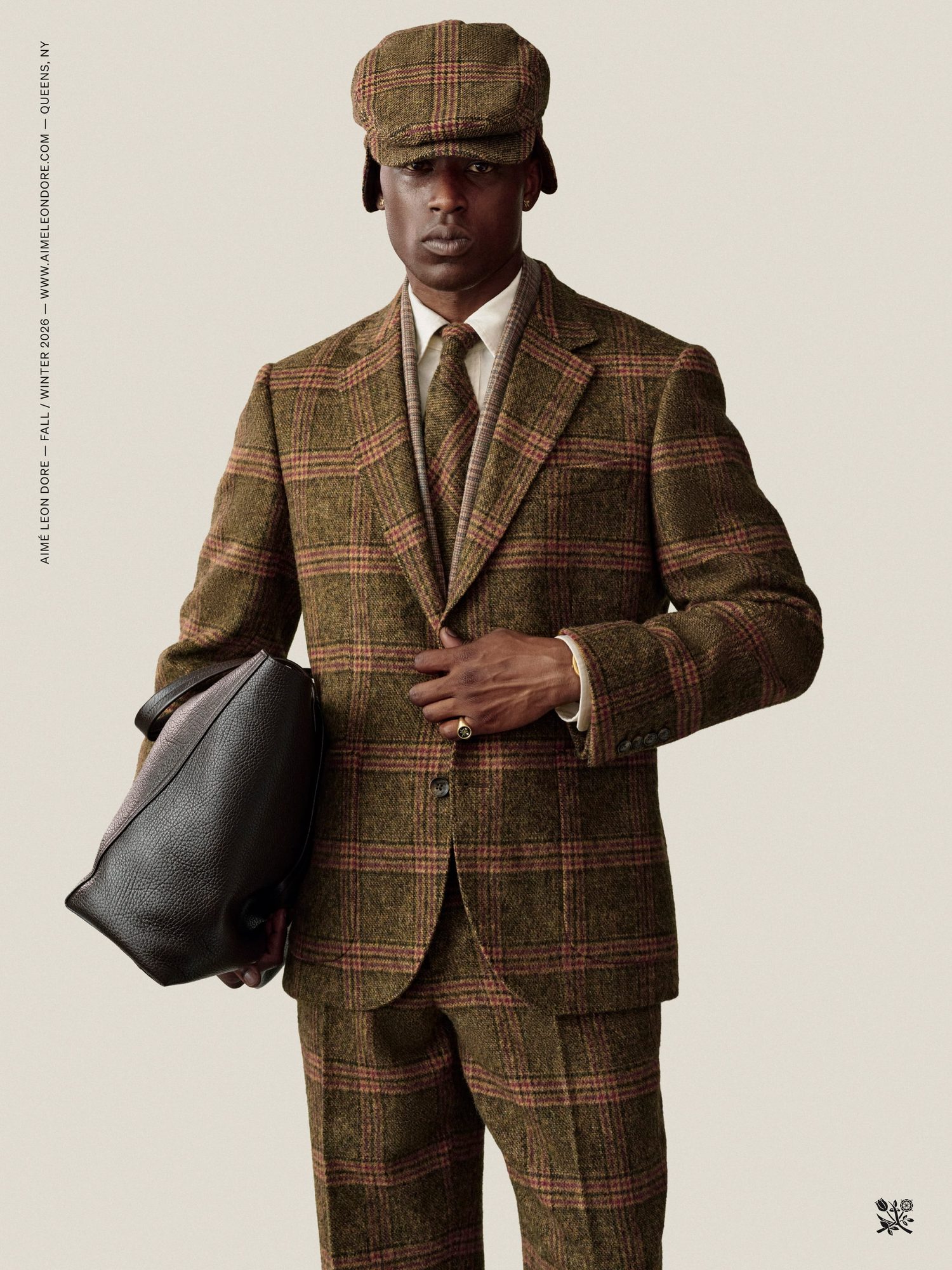 Tartan and Argyle as Signature Patterns This Autumn 5 Aimé Leon Dore tartan suit, tie, and cap