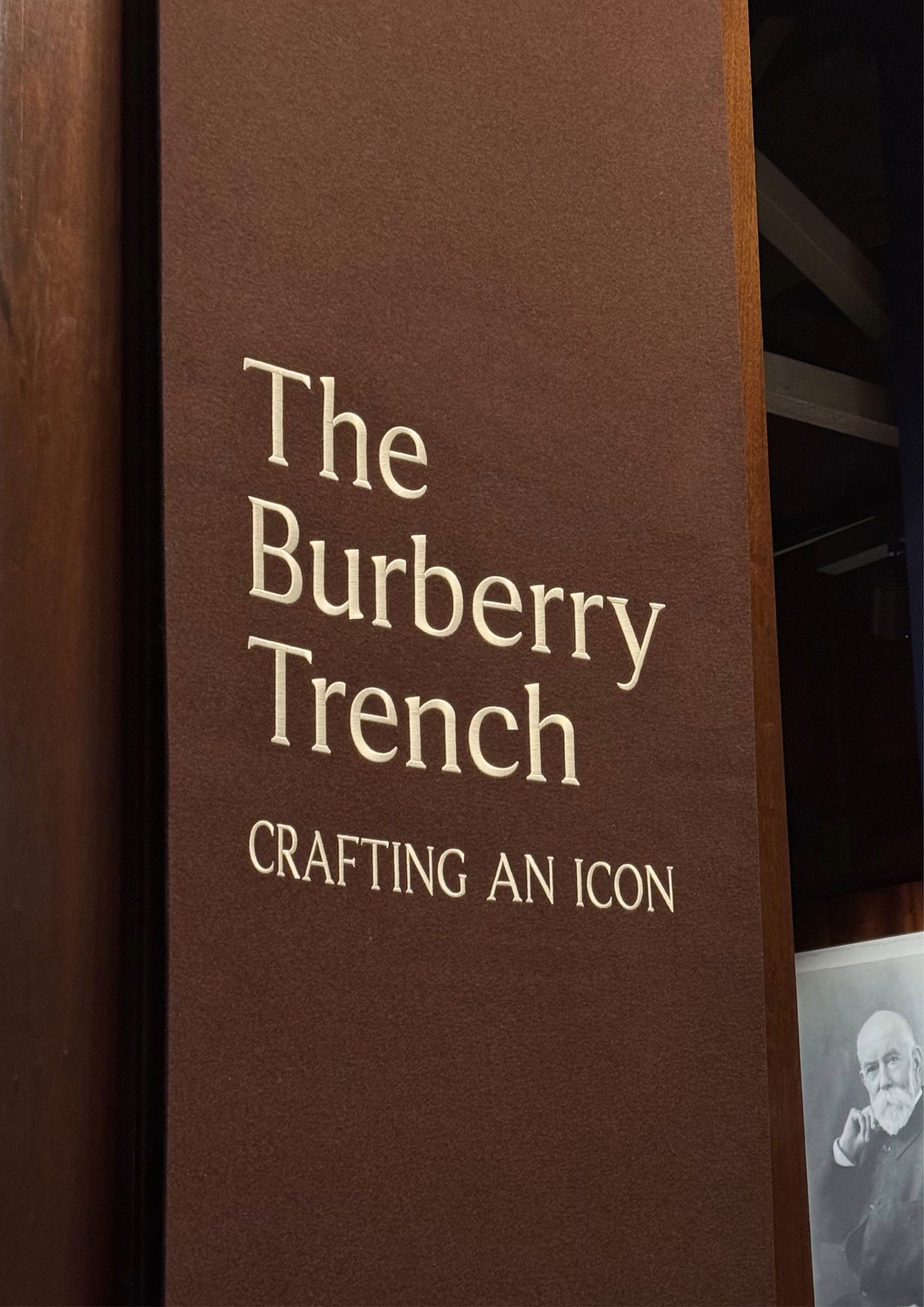 The Burberry Trench: Crafting an Icon - the meeting at the V&A Museum 2 Poster for the exhibition The Burberry Trench: Crafting an Icon at the V&A Museum London