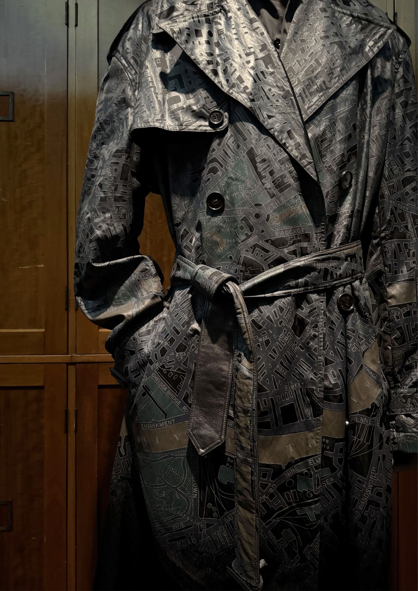 The Burberry Trench: Crafting an Icon - the meeting at the V&A Museum 11 Burberry trench map prints
